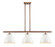 Adirondack - 3 Light - 36 inch - Antique Copper - Cord hung - Island Light (3442|516-3I-AC-M14-W)