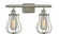 Muselet - 2 Light - 16 inch - Brushed Satin Nickel - Bath Vanity Light (3442|516-2W-SN-CE513)