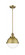 Hampden - 1 Light - 9 inch - Brushed Brass - Stem Hung - Mini Pendant (3442|201S-BB-HFS-82-BB-LED)