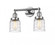 Bell - 2 Light - 16 inch - Polished Chrome - Adjustable Bath Vanity Light (3442|208-PC-G513)