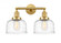 Bell - 2 Light - 19 inch - Satin Gold - Adjustable Bath Vanity Light (3442|208-SG-G713)