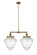 Bullet - 2 Light - 24 inch - Brushed Brass - Stem Hung - Adjustable Island Light (3442|209-BB-G664-12)