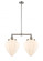 Bullet - 2 Light - 24 inch - Brushed Satin Nickel - Stem Hung - Adjustable Island Light (3442|209-SN-G661-12)