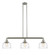 Bell - 3 Light - 41 inch - Brushed Satin Nickel - Stem Hung - Adjustable Island Light (3442|213-SN-G713)