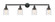 Bell - 4 Light - 42 inch - Matte Black - Adjustable Bath Vanity Light (3442|215-BK-G513)
