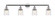 Bell - 4 Light - 42 inch - Polished Chrome - Adjustable Bath Vanity Light (3442|215-PC-G513-LED)