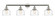 Bell - 4 Light - 44 inch - Polished Nickel - Adjustable Bath Vanity Light (3442|215-PN-G713)