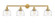 Bell - 4 Light - 44 inch - Satin Gold - Adjustable Bath Vanity Light (3442|215-SG-G713-LED)