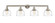 Bell - 4 Light - 44 inch - Brushed Satin Nickel - Adjustable Bath Vanity Light (3442|215-SN-G713-LED)