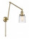 Bell - 1 Light - 8 inch - Antique Brass -Adjustable Swing Arm (3442|238-AB-G513-LED)