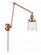 Bell - 1 Light - 8 inch - Antique Copper - Swing Arm (3442|238-AC-G513-LED)