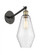 Cindyrella - 1 Light - 7 inch - Black Antique Brass - Adjustable Sconce (3442|317-1W-BAB-G654-7-LED)