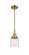 Bell - 1 Light - 5 inch - Antique Brass - Mini Pendant (3442|447-1S-AB-G513)