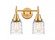 Caden - 2 Light - 14 inch - Satin Gold - Bath Vanity Light (3442|447-2W-SG-G513)