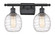 Belfast - 2 Light - 16 inch - Matte Black - Bath Vanity Light (3442|516-2W-BK-G1013-LED)
