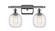 Belfast - 2 Light - 16 inch - Polished Chrome - Bath Vanity Light (3442|516-2W-PC-G1013-LED)