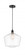 Cindyrella - 1 Light - 12 inch - Matte Black - Cord hung - Mini Pendant (3442|616-1P-BK-G652-12-LED)