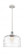 Bell - 1 Light - 12 inch - White Polished Chrome - Cord hung - Mini Pendant (3442|916-1P-WPC-G713-L)