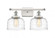Bell - 2 Light - 18 inch - White Polished Chrome - Bath Vanity Light (3442|916-2W-WPC-G713)