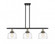 Bell - 3 Light - 36 inch - Black Antique Brass - Stem Hung - Island Light (3442|916-3I-BAB-G713-LED)