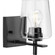 Calais Collection One-Light New Traditional Matte Black Clear Glass Bath Vanity Light (149|P300360-31M)