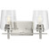 Calais Collection Two-Light New Traditional Brushed Nickel Clear Glass Bath Vanity Light (149|P300361-009)