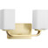 Cowan Collection Two-Light Modern Satin Brass Etched Opal Glass Bath Vanity Light (149|P300369-012)
