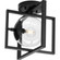 Atwell Collection 10'' One-Light Mid-Century Modern Matte Black Clear Glass Semi-Flush Mount Ligh (149|P350218-31M)