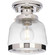Judson Collection 8''One-Light Farmhouse Polished Nickel Clear Glass Semi-Flush Mount Light (149|P350220-104)