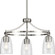 Parkhurst Collection Three-Light New Traditional Brushed Nickel Clear Glass Chandelier Light (149|P400295-009)