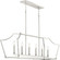 Parkhurst Collection Six-Light New Traditional Brushed Nickel  Linear Island Chandelier Light (149|P400300-009)