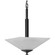 Clifton Heights Collection Two-Light Modern Farmhouse Matte Black Etched Glass Inverted Pendant Ligh (149|P500126-31M)
