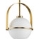 Delayne Collection One-Light Mid-Century Modern Brushed Bronze Etched Opal Glass Pendant Light (149|P500358-109)