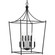 Parkhurst Collection Eight-Light New Traditional Matte Black  Chandelier Foyer Light (149|P500371-31M)