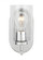 Oslo dimmable 1-light wall bath sconce in a chrome finish with clear seeded glass shade (38|41170-05)