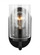 Oslo dimmable 1-light wall bath sconce in a midnight black finish with clear seeded glass shade (38|41170-112)