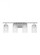 Oslo dimmable 3-light wall bath sconce in a brushed nickel finish with clear seeded glass shade (38|41173-962)