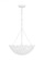 Kelan traditional dimmable indoor small 3-light pendant in a textured white finish with textured whi (7725|AP1193TXW)
