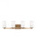 Hettinger traditional indoor dimmable LED 4-light wall bath sconce in a satin brass finish with etch (38|4439104EN3-848)