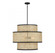 3-Light Pendant in Natural Cane with Matte Black (8483|M7016MBK)