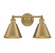 2-Light Bathroom Vanity Light in Natural Brass (8483|M80063NB)