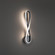 MARISE 20IN SCONCE 3000K (16|WS-79220-BK)