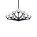 Double Bubble Chandelier Light (3612|PD-82027-BK)