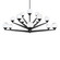 Double Bubble Chandelier Light (3612|PD-82042-BK)