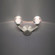 Double Bubble Wall Sconce Light (3612|WS-82015-SN)