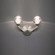 Double Bubble Wall Sconce Light (3612|WS-82015-SN)