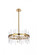 Serena 20 inch crystal round pendant in satin gold (758|2200D20SG)