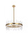 Serena 25 Inch Crystal Round Pendant in Satin Gold (758|2200D25SG)