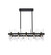 Serena 36 inch crystal rectangle chandelier in black (758|2200G36BK)