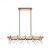 Serena 36 inch crystal rectangle chandelier in satin gold (758|2200G36SG)